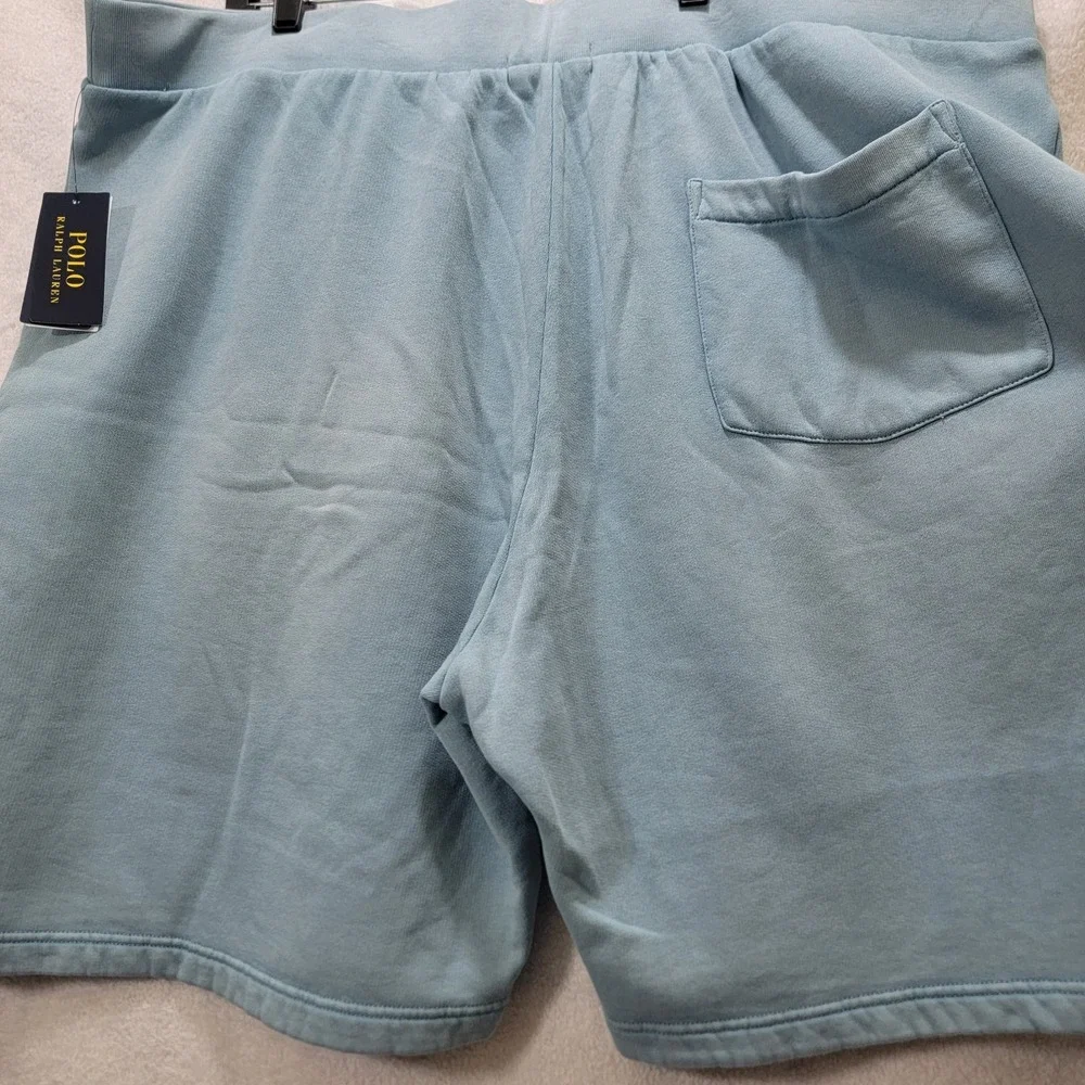 NWT Polo Ralph Lauren Men's Big &‎ Tall 4XB Big Pony Fleece Shorts Blue $125